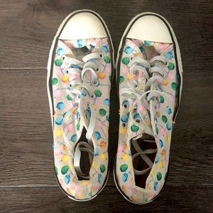 Lollipop Print Low Top All Stars